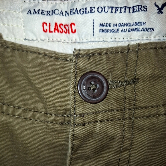 American Eagle Outfitters Classic Men Cargo Shorts Size 28 Green - Picture 4 of 6